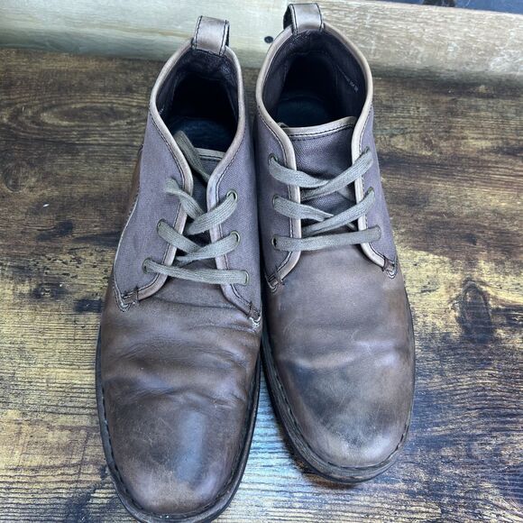 John Varvatos Star USA Hipster Chukka Boots Mens Shoes Brown Leather Mens 9 main image 5